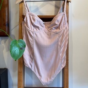 NWT AllSaints SZ 10 Blush Yuni Bodysuit!